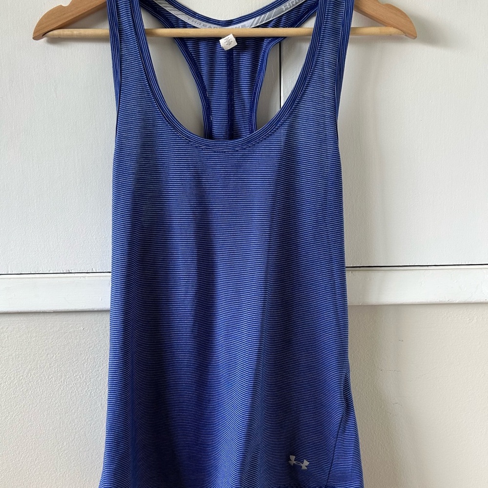 Under Armour Blue Sleeveless Tank Top with Racerback